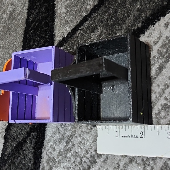 VINTAGE MINI HALLOWEEN WOOD BASKETS PUMPKIN BLK CAT SPIDER - Picture 8 of 12